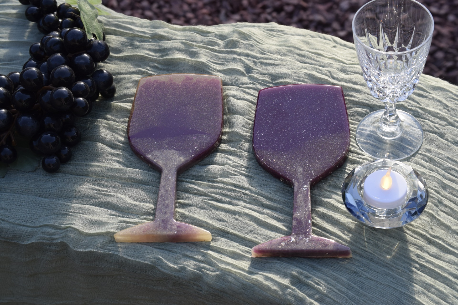 Wine Glass shape wedding favours (coasters)